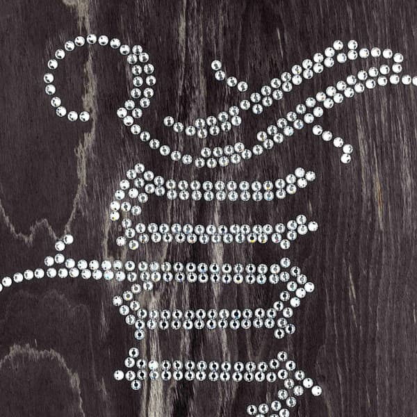 Supreme Rhinestone Skateboard - 8.25" x 32" (front)