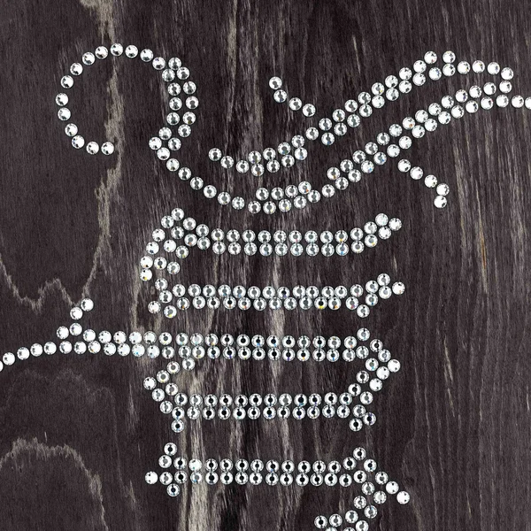 Supreme Rhinestone Skateboard - 8.25" x 32" (front)