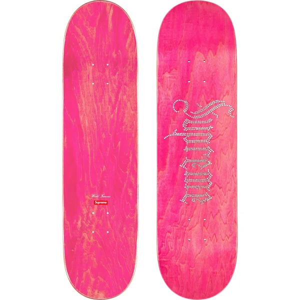 Supreme Rhinestone Skateboard - 8.5" x 32.25" (front)