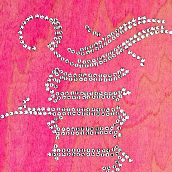 Supreme Rhinestone Skateboard - 8.5" x 32.25" (front)