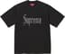 Supreme Rhinestone S/S Top - Black (front)