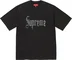 Supreme Rhinestone S/S Top - Black (front)