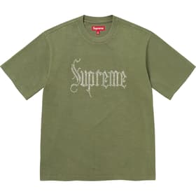 Supreme Rhinestone S/S Top Olive