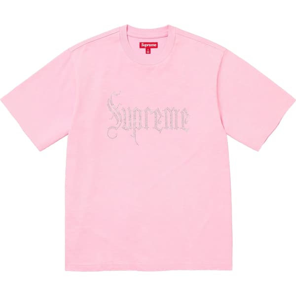 Supreme Rhinestone S/S Top - Pink (front)