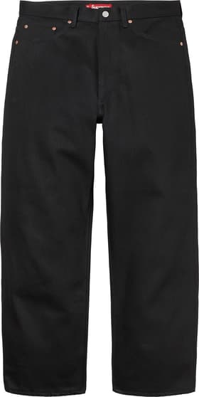 Supreme Rigid Baggy Black Selvedge Jean Rigid Black