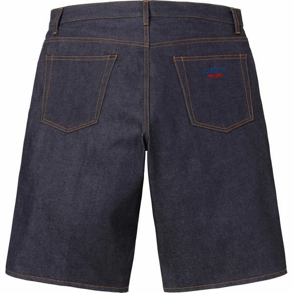 Supreme Rigid Baggy Selvedge Denim Short - Rigid Indigo (front)