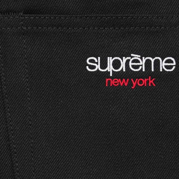 Supreme Rigid Baggy Selvedge Jean - Rigid Black (front)