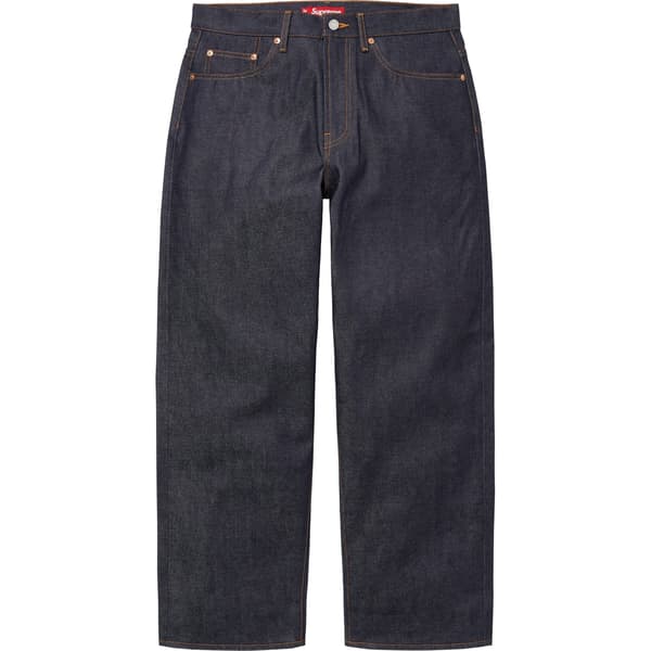 Supreme Rigid Baggy Selvedge Jean - Rigid Indigo (front)