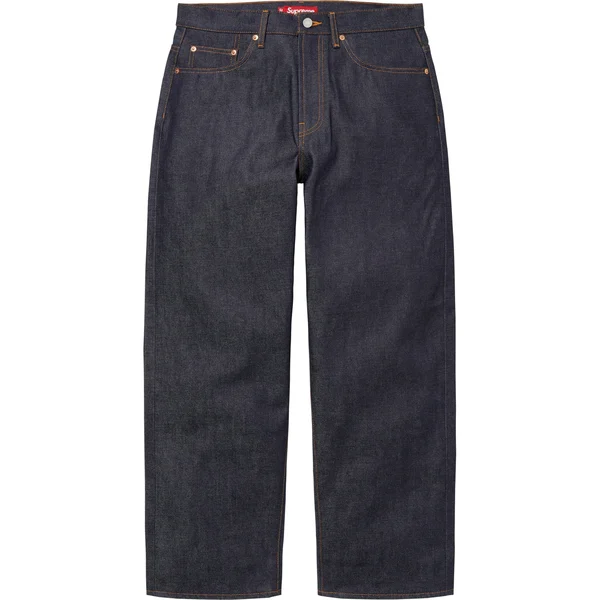 Supreme Rigid Baggy Selvedge Jean - Rigid Indigo (front)