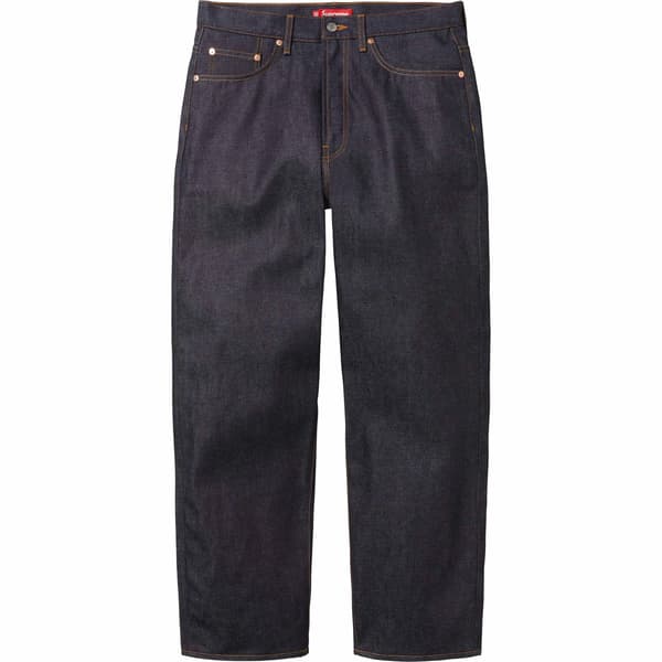 Supreme Rigid Baggy Selvedge Jean - Rigid Indigo (front)