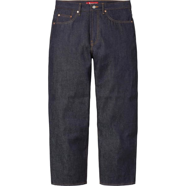 Supreme Rigid Baggy Selvedge Jean - Rigid Indigo (front)