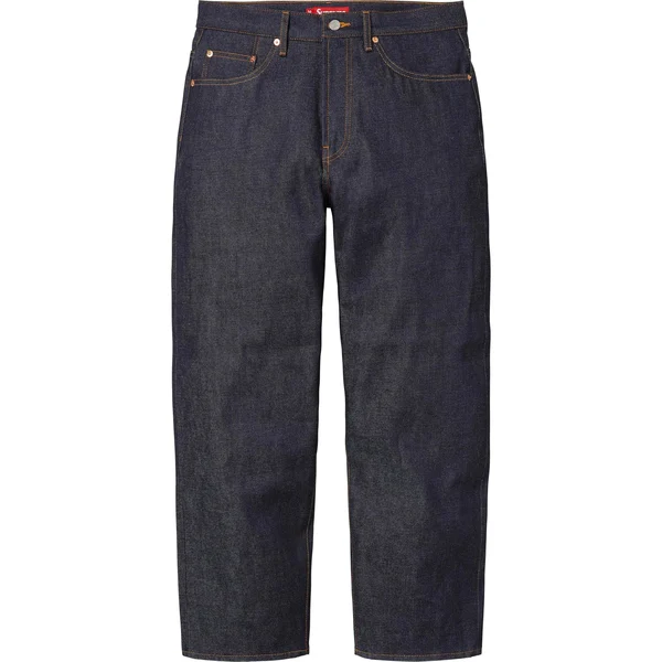 Supreme Rigid Baggy Selvedge Jean - Rigid Indigo (front)
