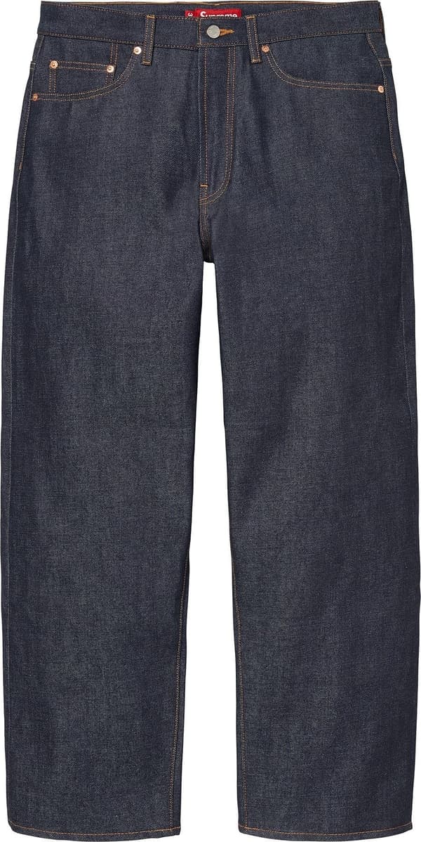 Supreme Rigid Baggy Selvedge Jean - Rigid Indigo (front)