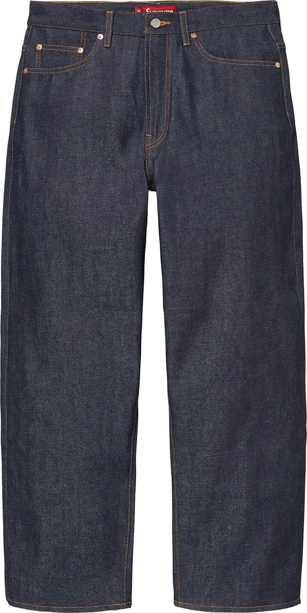Supreme Rigid Baggy Selvedge Jean - Rigid Indigo (front)