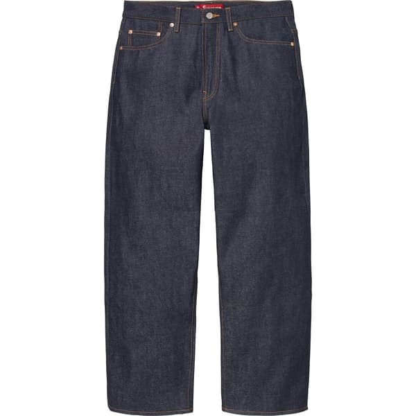 Supreme Rigid Baggy Selvedge Jean - Rigid Indigo (front)