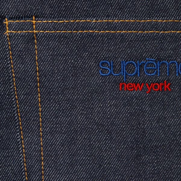 Supreme Rigid Baggy Selvedge Jean - Rigid Indigo (front)