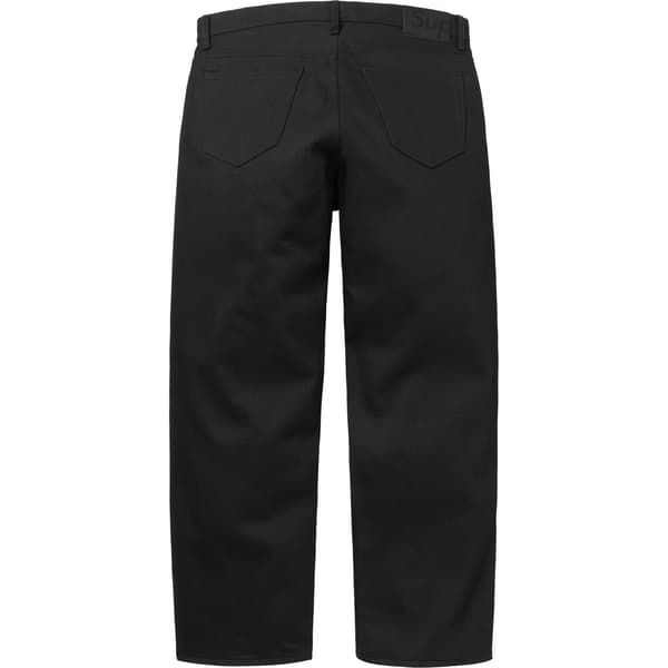 Supreme Rigid Loose Fit Selvedge Jean - Rigid Black (front)