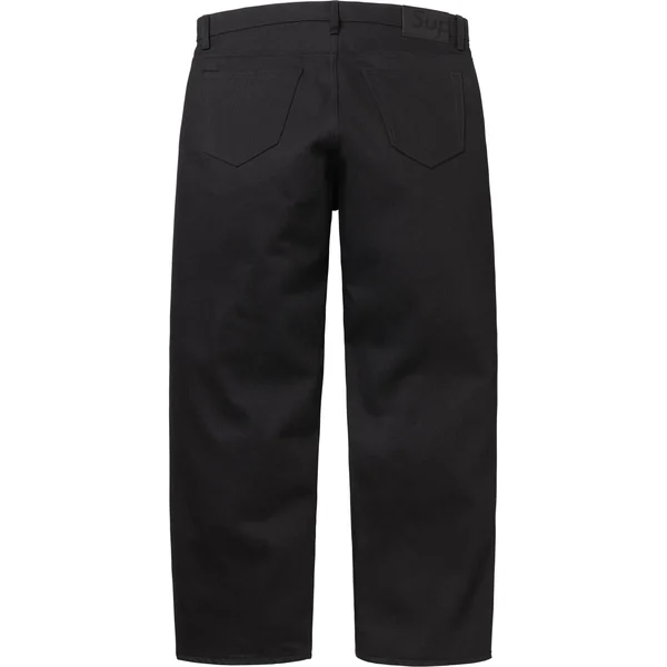 Supreme Rigid Loose Fit Selvedge Jean - Rigid Black (front)