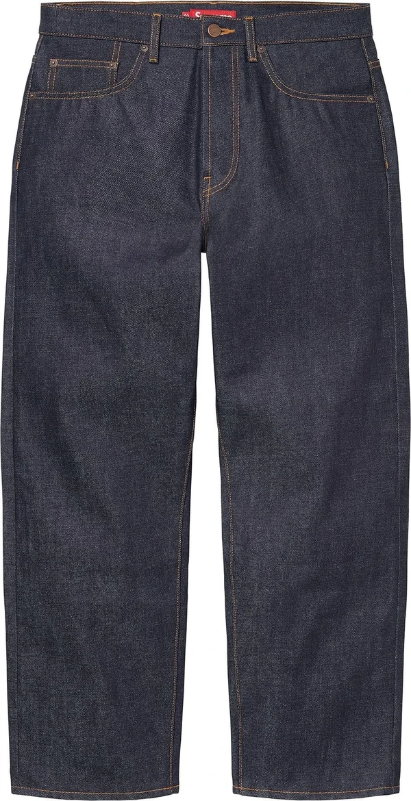 Supreme Rigid Loose Fit Selvedge Jean - Rigid Indigo (front)
