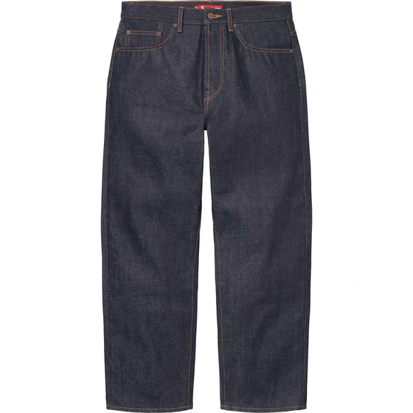 Supreme Rigid Loose Fit Selvedge Jean - Rigid Indigo (front)
