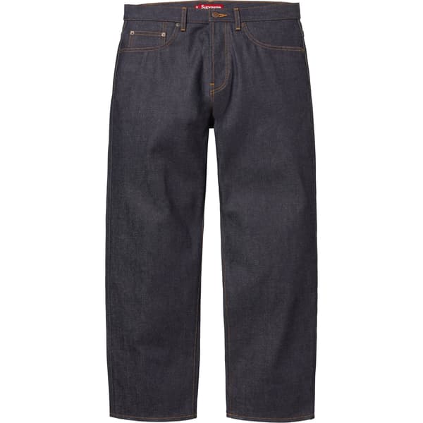 Supreme Rigid Loose Fit Selvedge Jean - Rigid Indigo (front)
