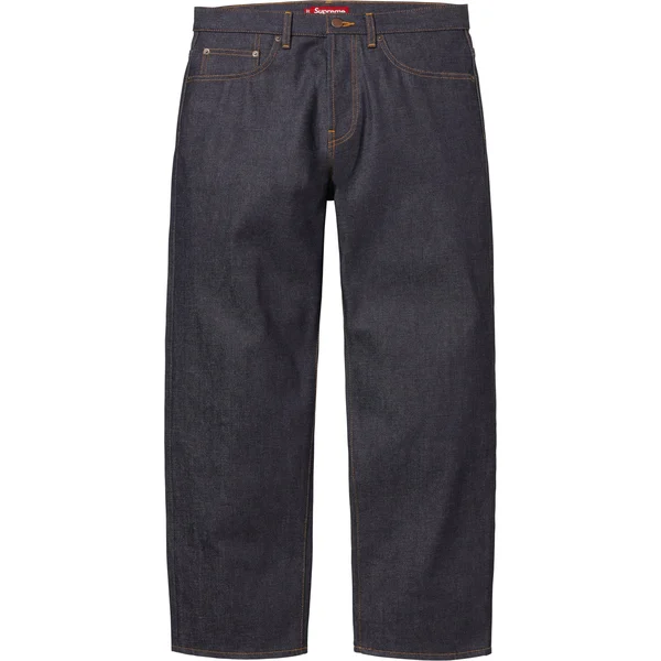 Supreme Rigid Loose Fit Selvedge Jean - Rigid Indigo (front)