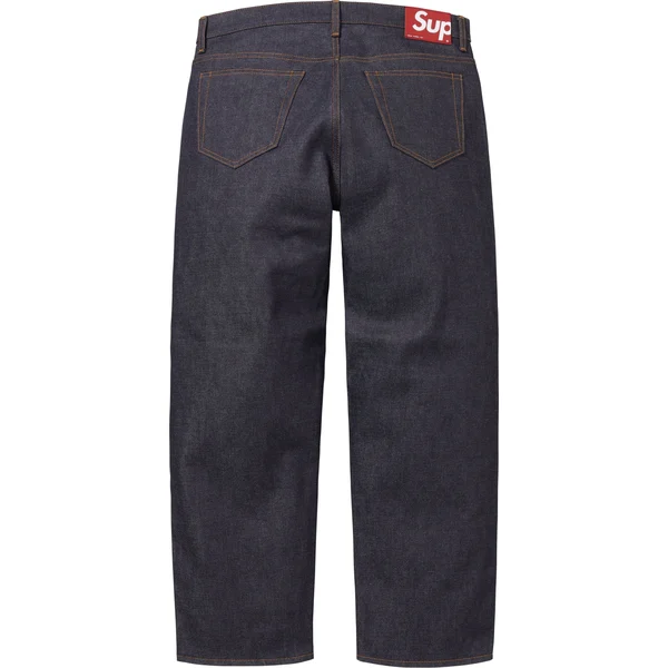 Supreme Rigid Loose Fit Selvedge Jean - Rigid Indigo (front)