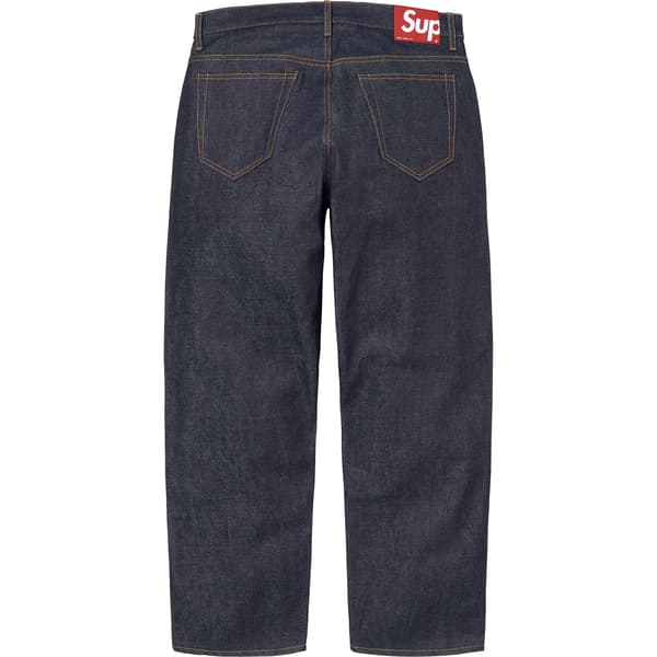 Supreme Rigid Loose Fit Selvedge Jean - Rigid Indigo (front)