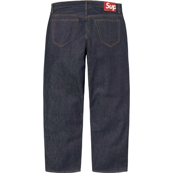 Supreme Rigid Loose Fit Selvedge Jean - Rigid Indigo (front)