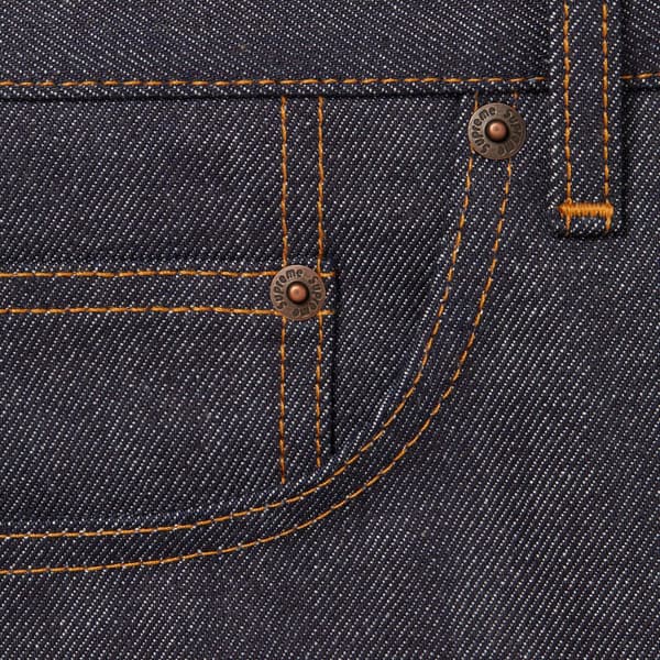 Supreme Rigid Loose Fit Selvedge Jean - Rigid Indigo (front)