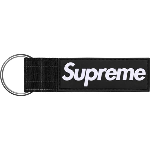 Supreme Ripstop Keychain - Black (front)