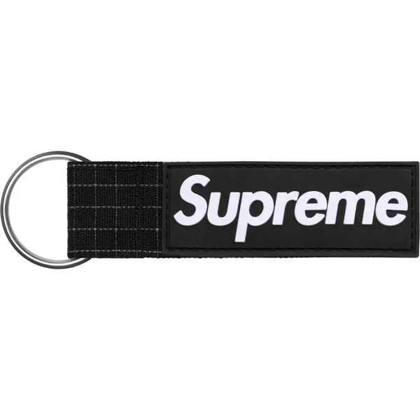 Supreme Ripstop Keychain - Black (front)