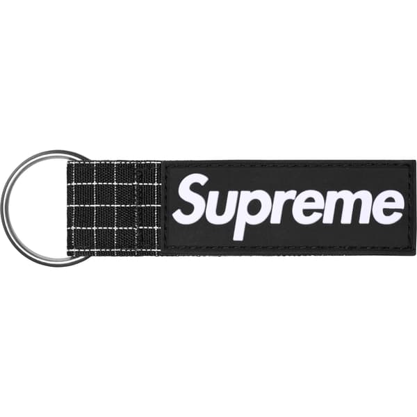 Supreme Ripstop Keychain - Black (front)