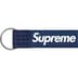 Supreme Ripstop Keychain - Navy (front)