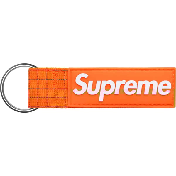 Supreme Ripstop Keychain - Orange (front)