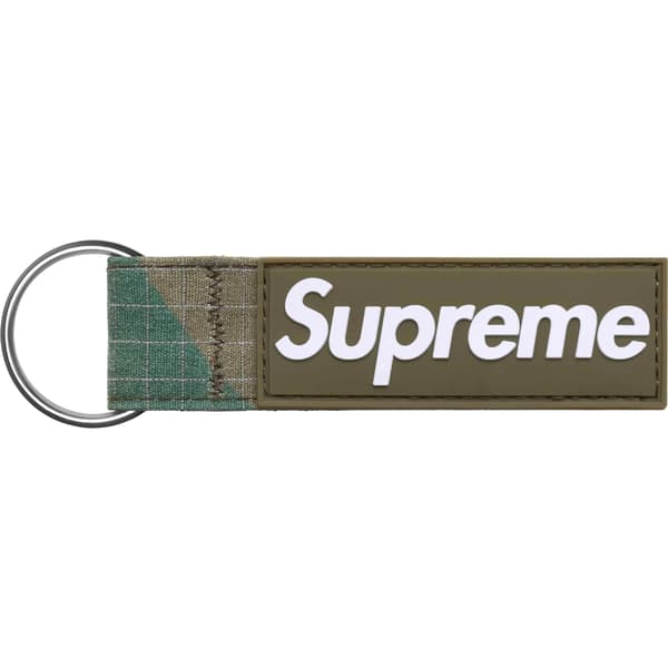 Supreme Ripstop Keychain - Woodland Camo (front)