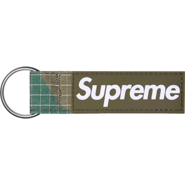 Supreme Ripstop Keychain - Woodland Camo (front)