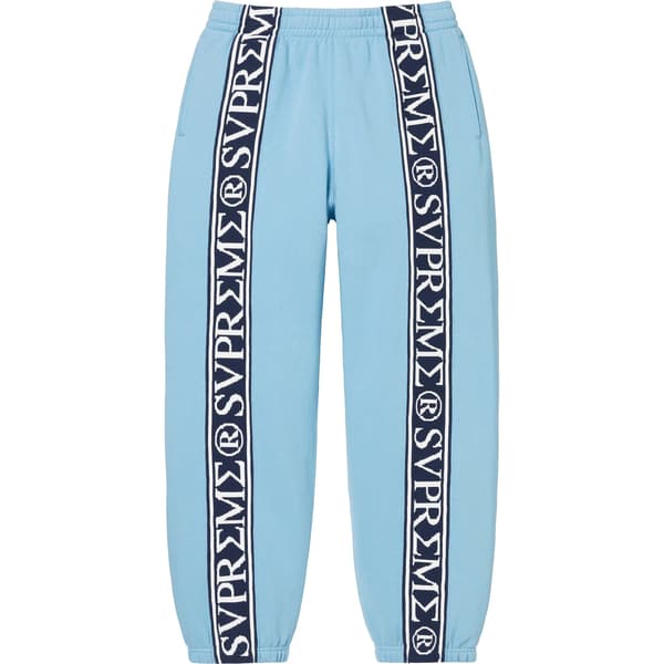Supreme Roman Sweatpant - Light Blue (front)