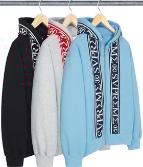 Supreme Roman Zip Up Hooded Sweatshirt