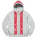 Supreme Roman Zip Up Hooded Sweatshirt - Heather Grey (front)