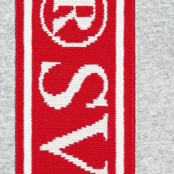 Supreme Roman Zip Up Hooded Sweatshirt - Heather Grey (front)