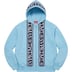 Supreme Roman Zip Up Hooded Sweatshirt - Light Blue (front)