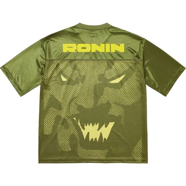 Supreme Ronin Football Jersey - Olive (front)