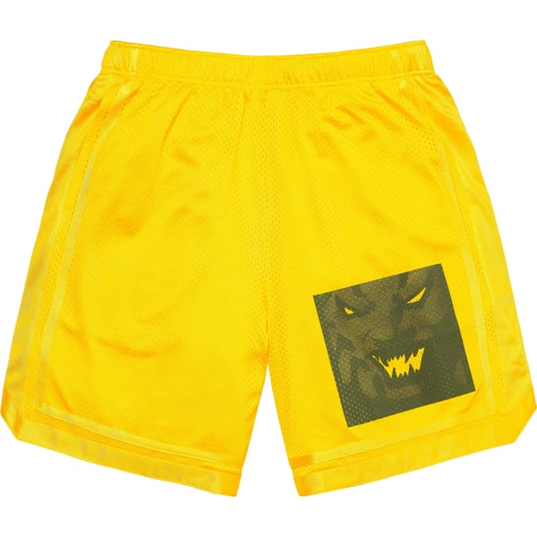 Supreme Ronin Mesh Short - Yellow (front)