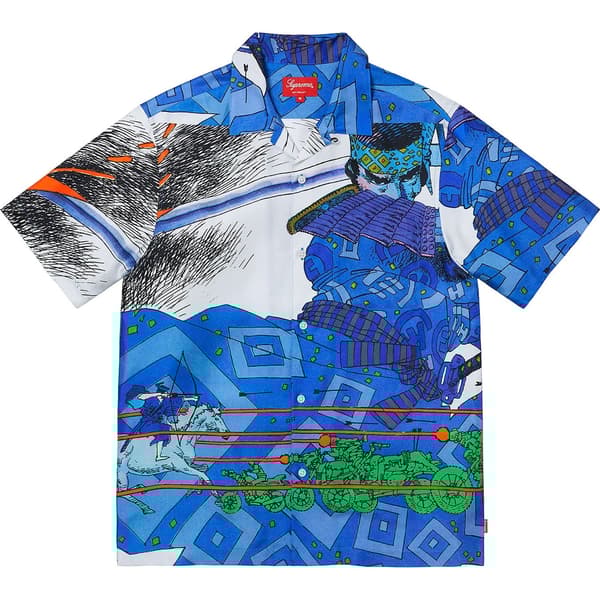 Supreme Ronin Silk S/S Shirt - Blue (front)