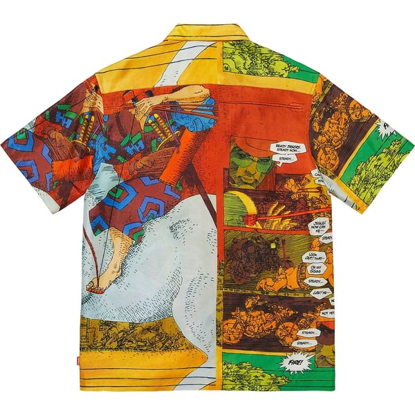 Supreme Ronin Silk S/S Shirt - Gold (front)