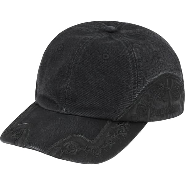 Supreme Roses 6-Panel - Black (front)