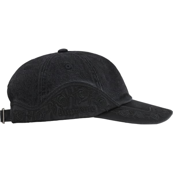 Supreme Roses 6-Panel - Black (front)