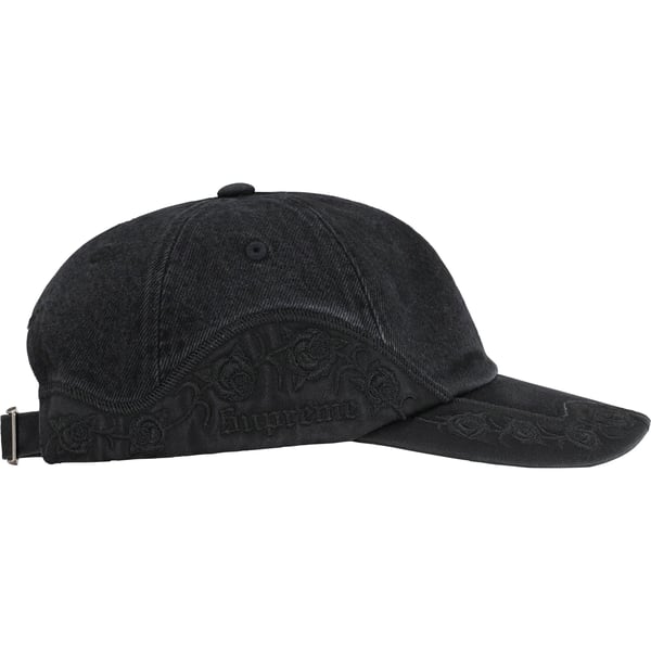 Supreme Roses 6-Panel - Black (front)