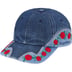 Supreme Roses 6-Panel - Indigo (front)